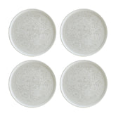 Bonna China Luna dia.6.25"  Round White Porcelain Plate (Set of 4)